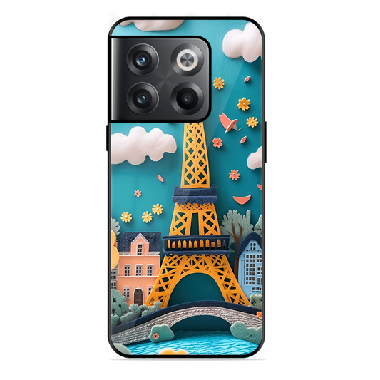 Eiffel Tower Printed Protective Phone Cover forOneplus 10T 5G