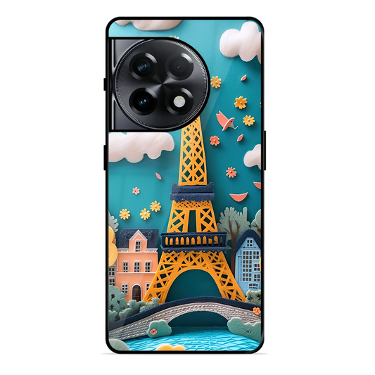 Eiffel Tower Printed Protective Phone Cover forOneplus 11R 5G