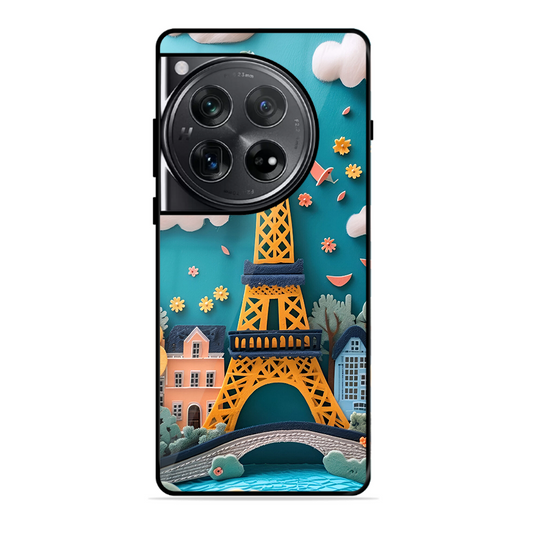 Eiffel Tower Printed Protective Phone Cover forOneplus 12 5G