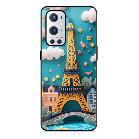 Eiffel Tower Printed Protective Phone Cover forOneplus 9 Pro 5G