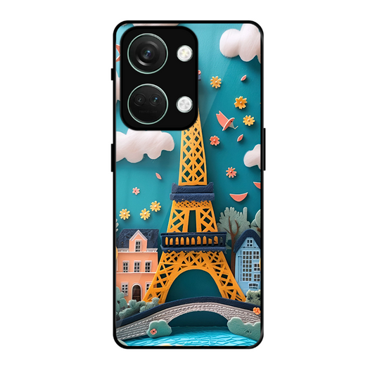 Eiffel Tower Printed Protective Phone Cover forOneplus Nord 3 5G