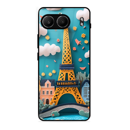 Eiffel Tower Printed Protective Phone Cover forOneplus Nord 4 5G