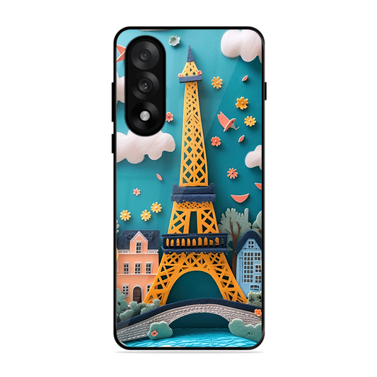 Eiffel Tower Printed Protective Phone Cover forOneplus Nord 5 5G