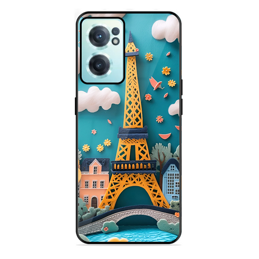 Eiffel Tower Printed Protective Phone Cover forOneplus Nord Ce 2 5G