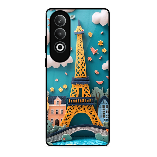 Eiffel Tower Printed Protective Phone Cover forOneplus Nord Ce 4 5G