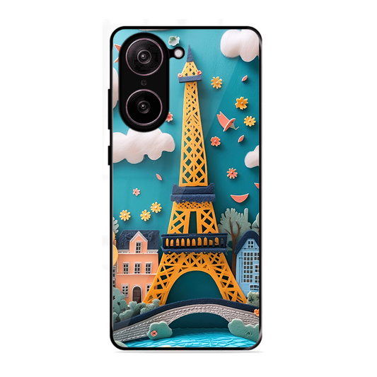 Eiffel Tower Printed Protective Phone Cover forOneplus Nord Ce 5 5G