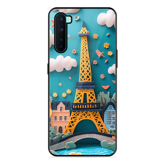 Eiffel Tower Printed Protective Phone Cover forOneplus Nord