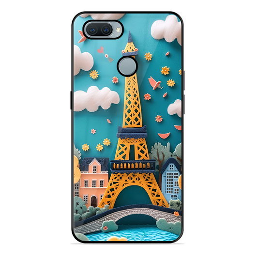 Eiffel Tower Printed Protective Phone Cover forOppo A11K