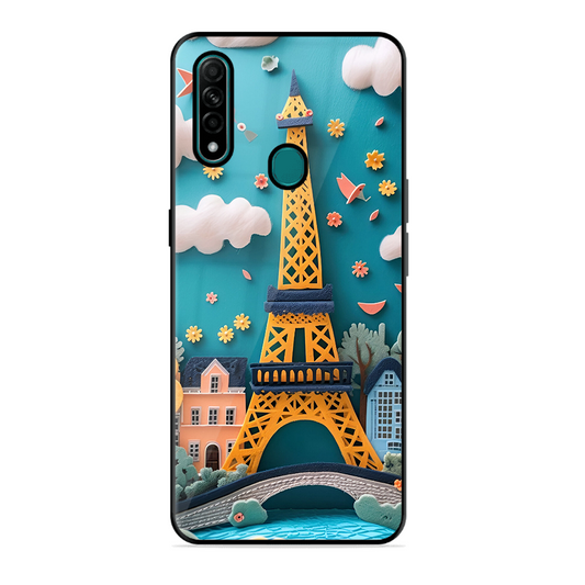 Eiffel Tower Printed Protective Phone Cover forOppo A31
