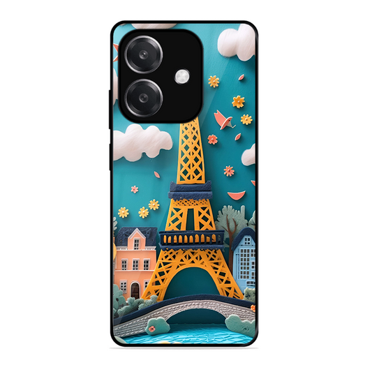 Eiffel Tower Printed Protective Phone Cover forOppo A3 5G