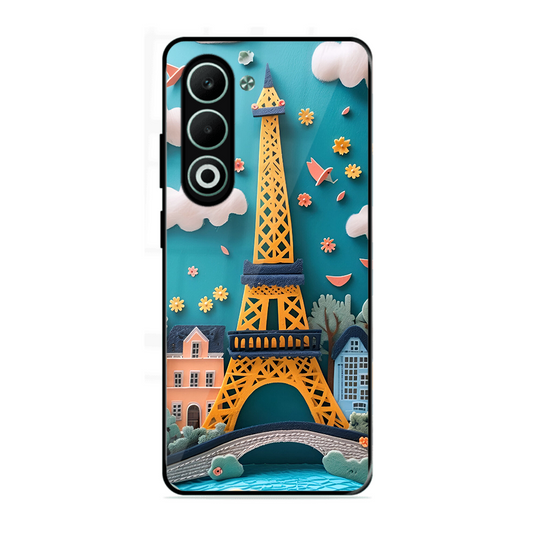 Eiffel Tower Printed Protective Phone Cover forOppo A5 5G