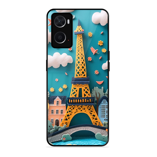 Eiffel Tower Printed Protective Phone Cover forOppo A76
