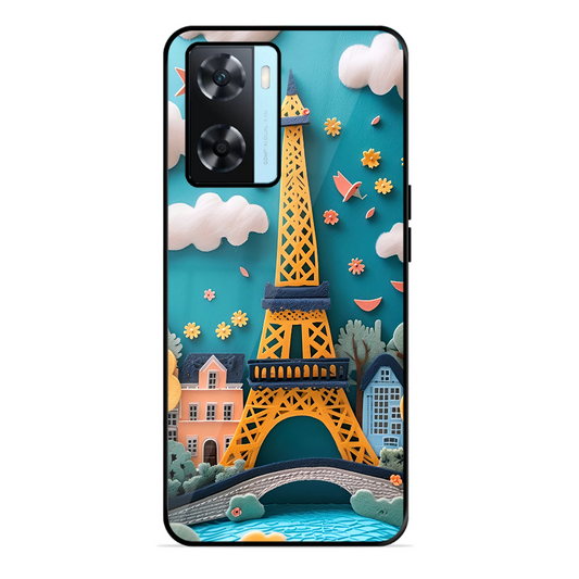 Eiffel Tower Printed Protective Phone Cover forOppo A77