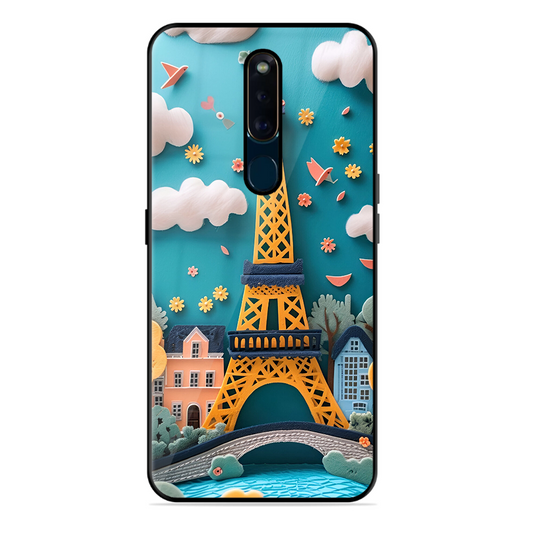 Eiffel Tower Printed Protective Phone Cover forOppo F11 Pro