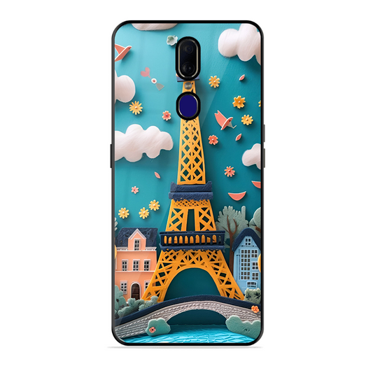 Eiffel Tower Printed Protective Phone Cover forOppo F11