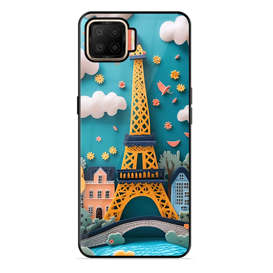 Eiffel Tower Printed Protective Phone Cover forOppo F17