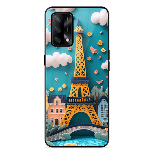 Eiffel Tower Printed Protective Phone Cover forOppo F19