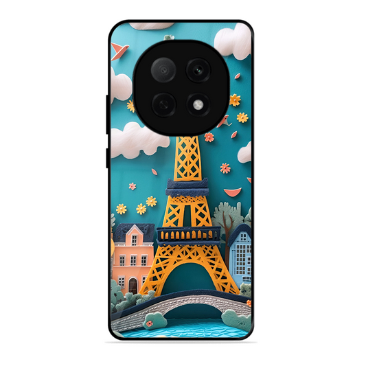 Eiffel Tower Printed Protective Phone Cover forOppo F29 Pro 5G