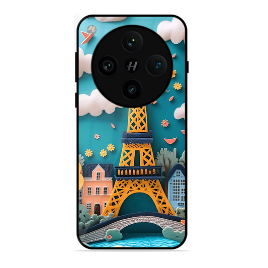 Eiffel Tower Printed Protective Phone Cover forOppo Find X8 Pro