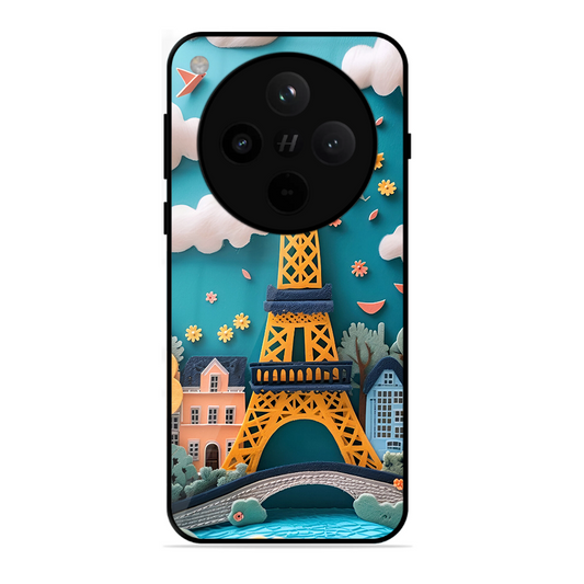 Eiffel Tower Printed Protective Phone Cover forOppo Find X8