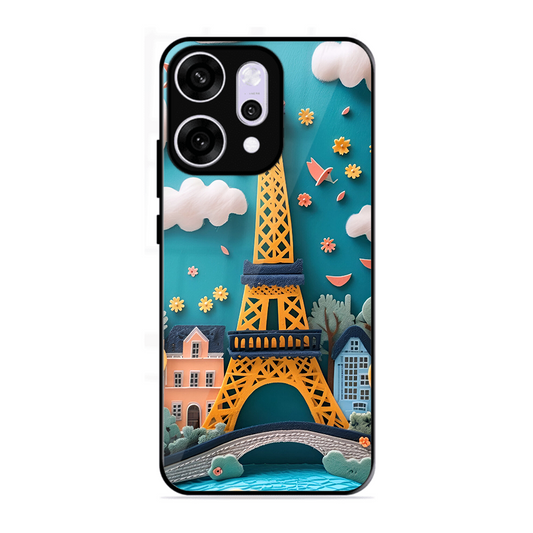 Eiffel Tower Printed Protective Phone Cover forOppo Reno 14 Pro 5G
