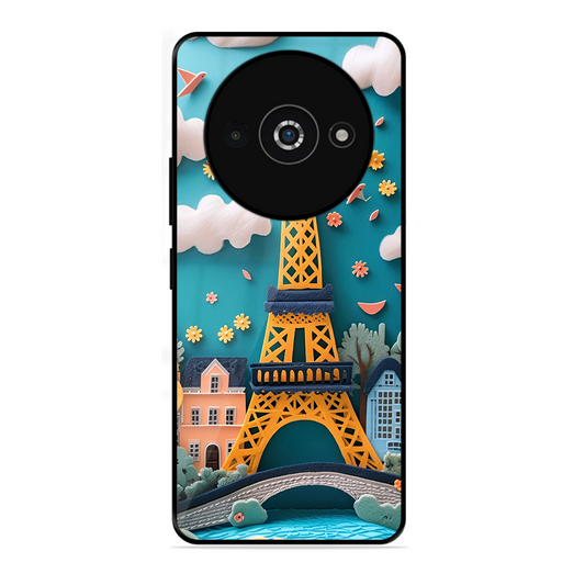 Eiffel Tower Printed Protective Phone Cover forPoco C61