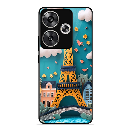 Eiffel Tower Printed Protective Phone Cover forPoco F6 5G