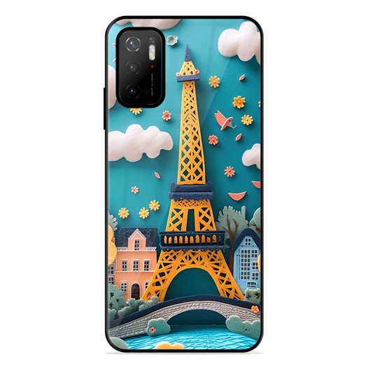 Eiffel Tower Printed Protective Phone Cover forPoco M3 Pro 5G