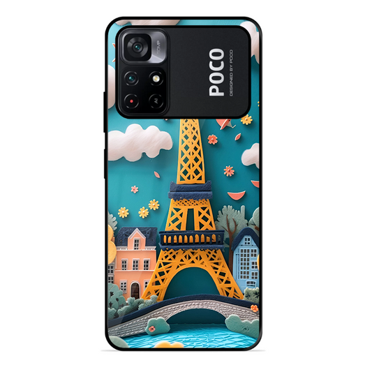 Eiffel Tower Printed Protective Phone Cover forPoco M4 Pro 5G