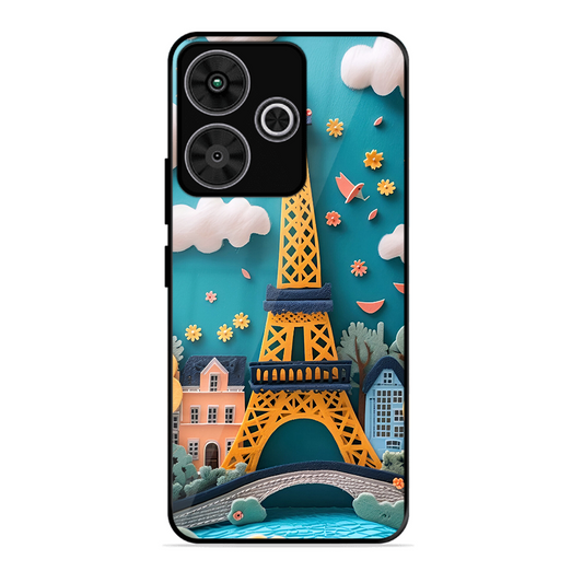 Eiffel Tower Printed Protective Phone Cover forPoco M6 Plus 5G