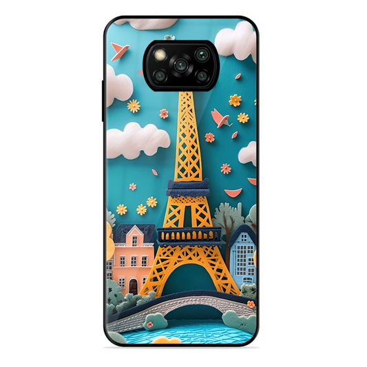 Eiffel Tower Printed Protective Phone Cover forPoco X3