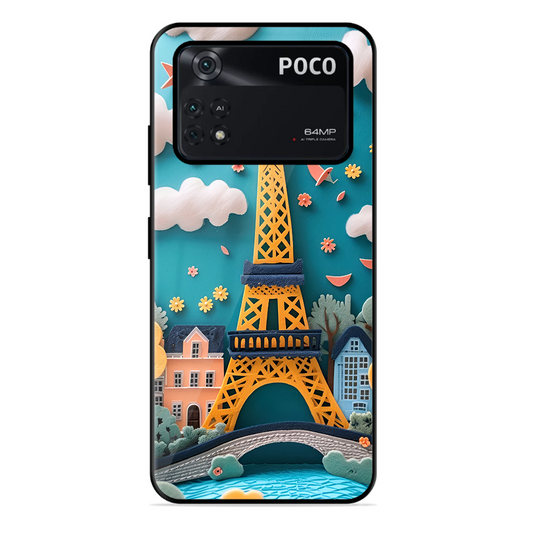 Eiffel Tower Printed Protective Phone Cover forPoco X4 Pro 5G