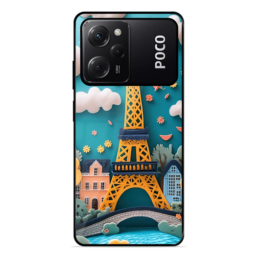 Eiffel Tower Printed Protective Phone Cover forPoco X5 Pro 5G