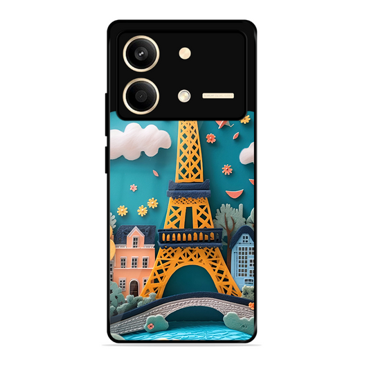 Eiffel Tower Printed Protective Phone Cover forPoco X6 Neo 5G