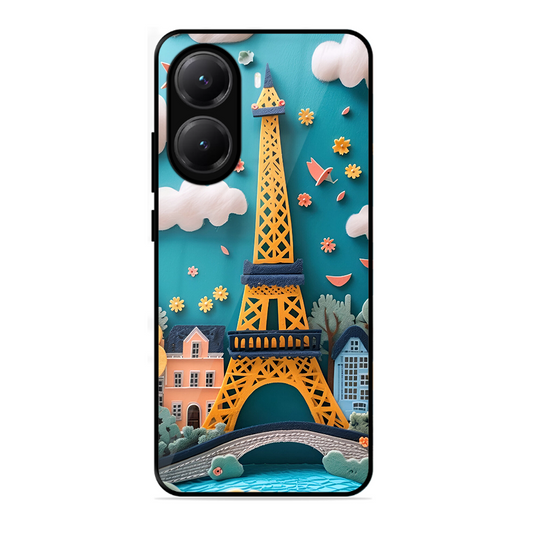 Eiffel Tower Printed Protective Phone Cover forPoco X7 Pro 5G