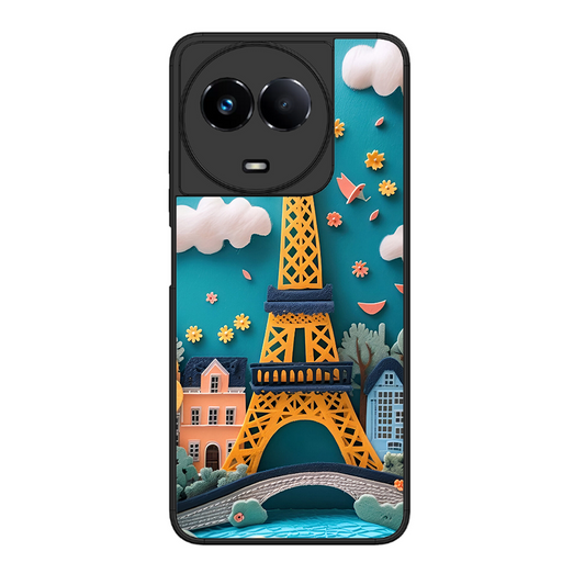 Eiffel Tower Printed Protective Phone Cover forRealme 11 5G