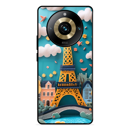 Eiffel Tower Printed Protective Phone Cover forRealme 11 Pro Plus 5G