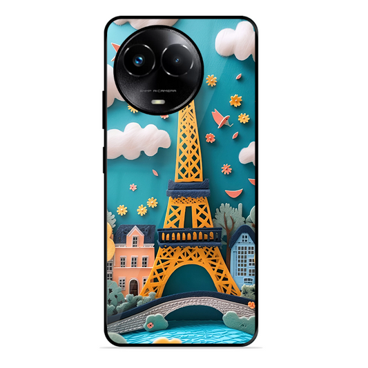 Eiffel Tower Printed Protective Phone Cover forRealme 11X 5G