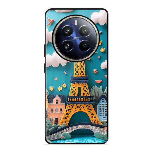 Eiffel Tower Printed Protective Phone Cover forRealme 12 Pro 5G