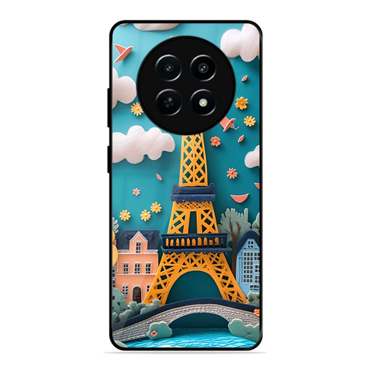 Eiffel Tower Printed Protective Phone Cover forRealme 12X 5G