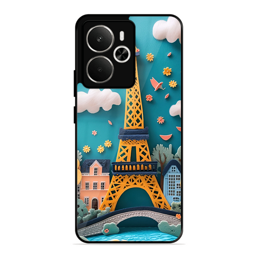 Eiffel Tower Printed Protective Phone Cover forRealme 14 5G