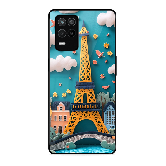 Eiffel Tower Printed Protective Phone Cover forRealme 9 5G