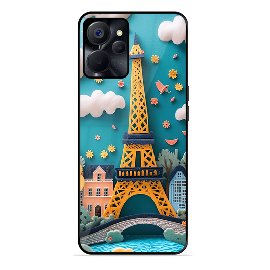 Eiffel Tower Printed Protective Phone Cover forRealme 9I 5G