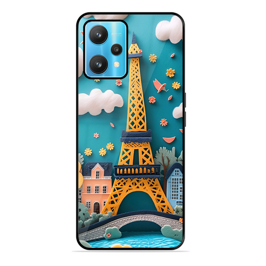 Eiffel Tower Printed Protective Phone Cover forRealme 9 Pro 5G