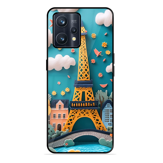 Eiffel Tower Printed Protective Phone Cover forRealme 9 Pro Plus 5G