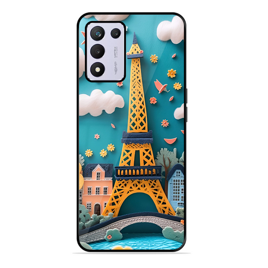 Eiffel Tower Printed Protective Phone Cover forRealme 9 Se 5G
