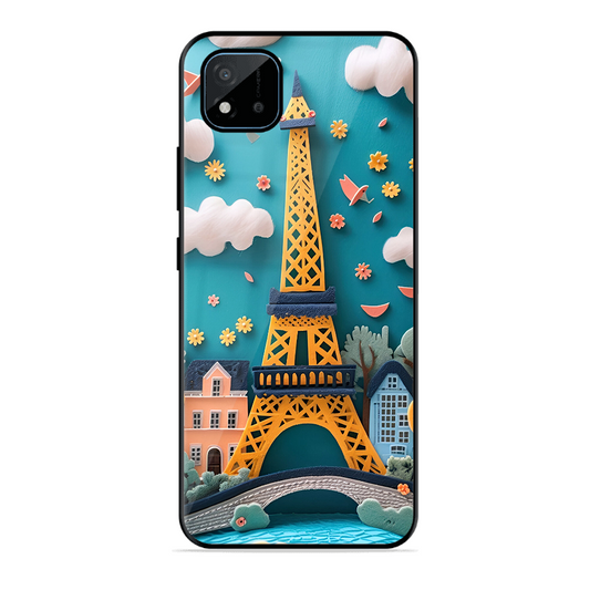 Eiffel Tower Printed Protective Phone Cover forRealme C11 2021
