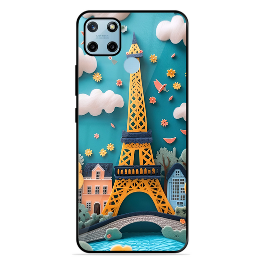 Eiffel Tower Printed Protective Phone Cover forRealme C25Y