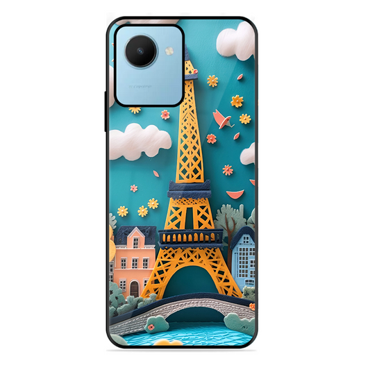 Eiffel Tower Printed Protective Phone Cover forRealme C30S