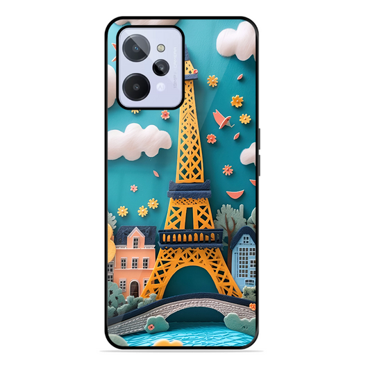 Eiffel Tower Printed Protective Phone Cover forRealme C31